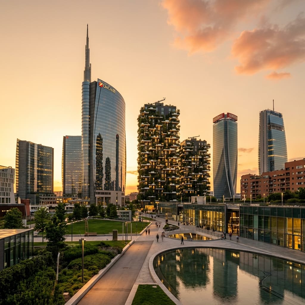 Business district background